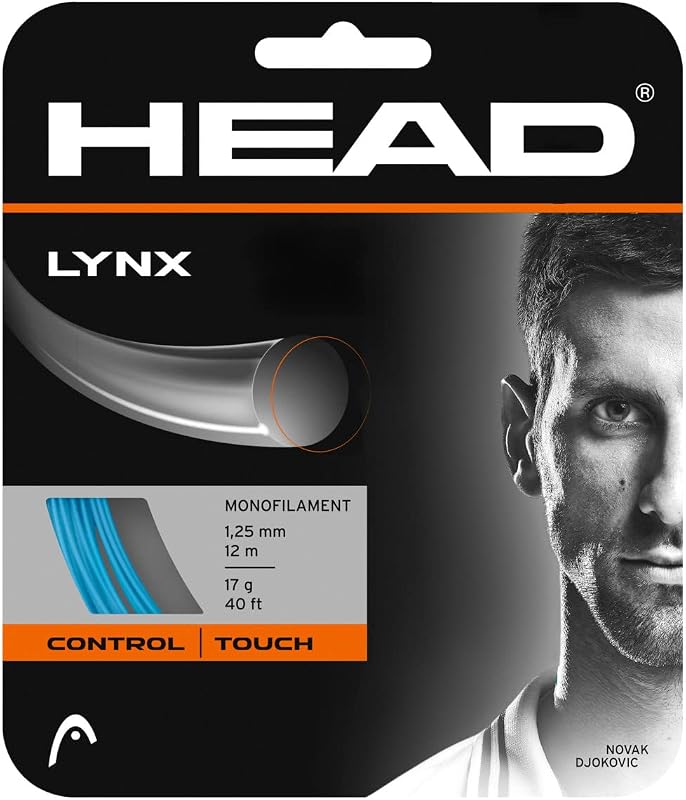 HEAD Lynx Tennis Racket String 40' Set - Monofilament Racquet String, Lively Touch, Perfect Control