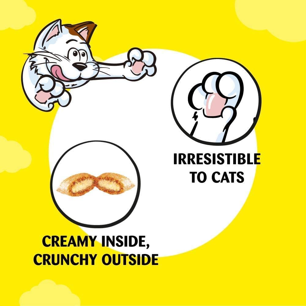Dreamies Cheese 60g x 8, Yellow, 60 g (Pack of 8) - Image 3