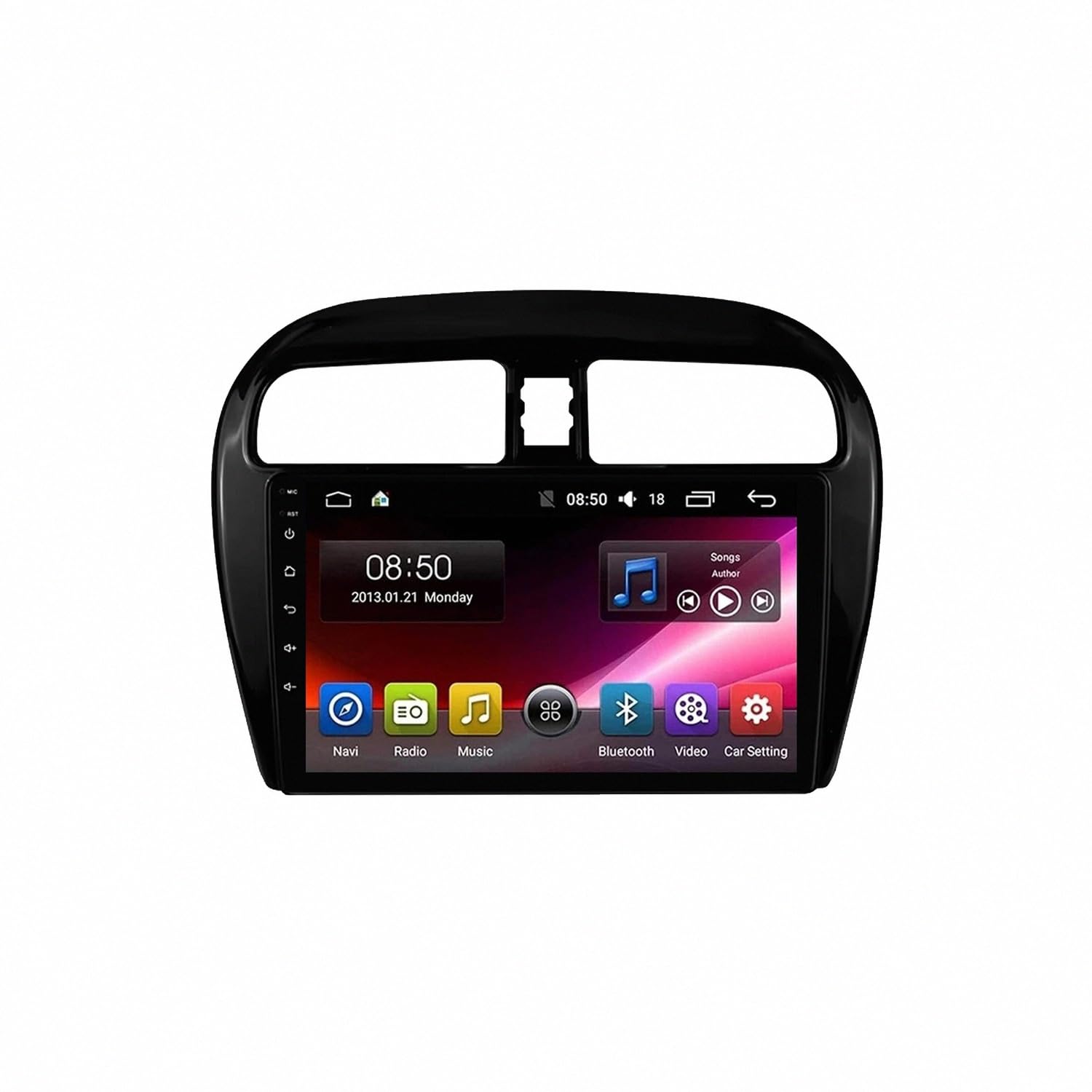 Ekran Carplay dla Mitsubishi Mirage Space Star 2012-2023 Odtwarzacz Samochodowy Z Ekranem Dotykowym Hd, Carplay, Bluetooth, Wi-Fi, Radiem., 8 Rdzeń 8G+256G