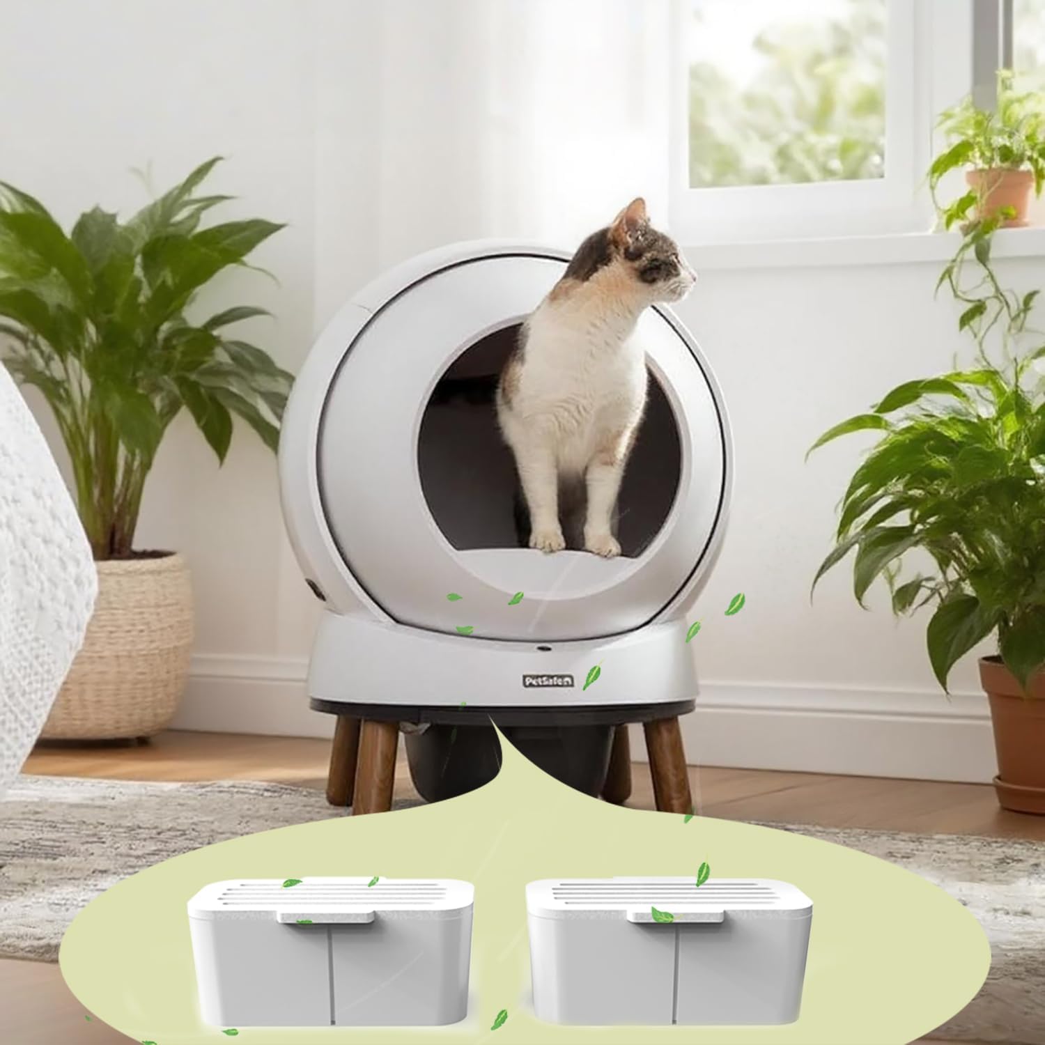 Deodorizer for PetSafe ScoopFree SmartSpin Self-Cleaning Cat Litter Box, Odor Control Compatible with HHOLOVE Self-Cleaning Cat Litter Box, Deodorizer Refill (6 Pack)