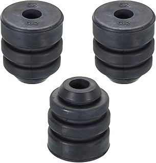 PATIKIL 1.4"x1.7" Refrigeration Compressor Rubber Mounting Feet, 3 Pack Foot Mount Anti Vibration Pad Replacement for Air Conditioner Refrigerator Electric Motor, Black
