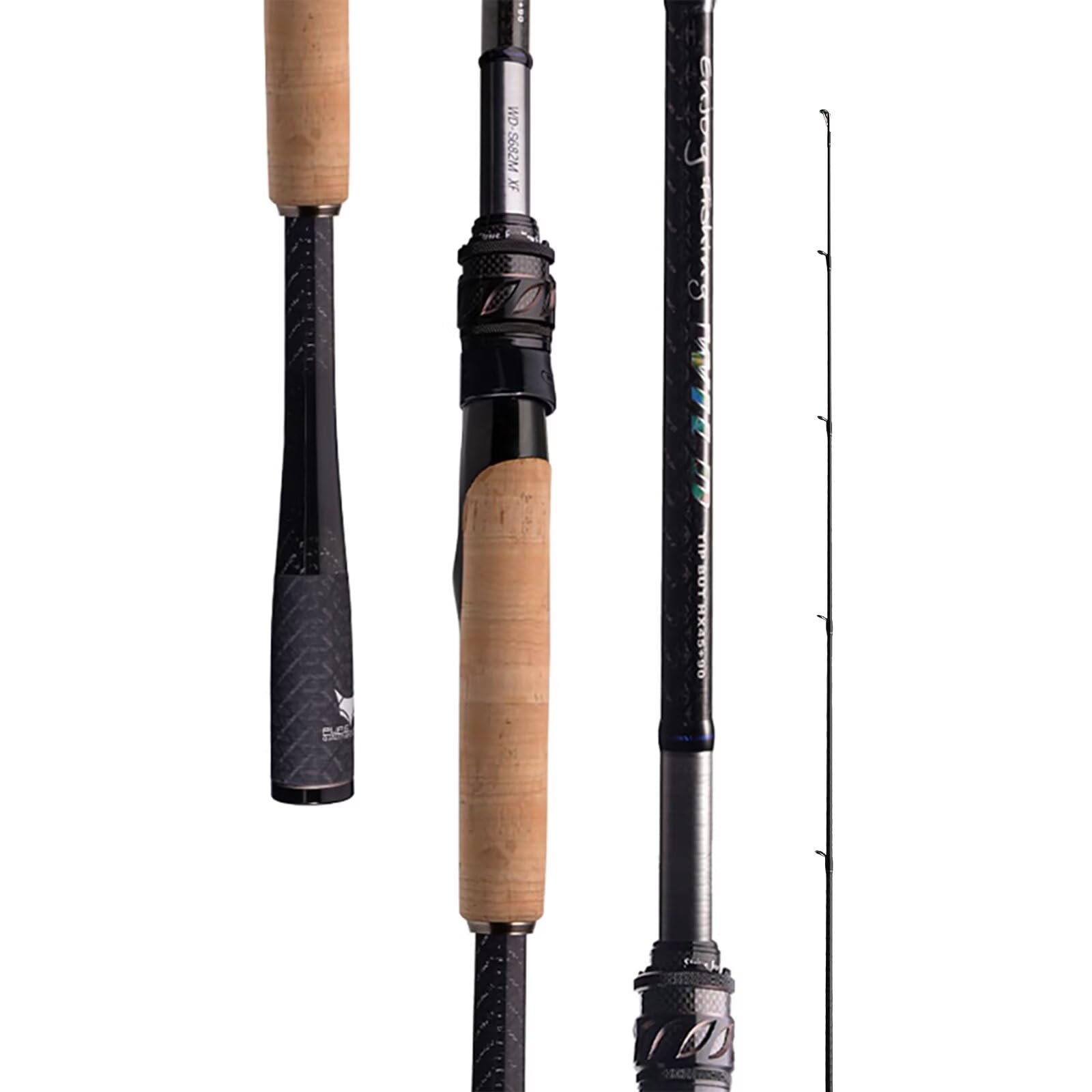 超軽量　カーボンロッド　スピニング　S662L バスロッド　ウッドグリップ　渓流 Amazon.co.jp: PURELURE WILD TWO PIECE バス竿 ブラックバス 2ピース