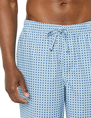 Image of Amazon Essentials Men's Cotton Poplin Straight-Fit Pajama Pants with Pockets, Elastic Waist, Drawstring