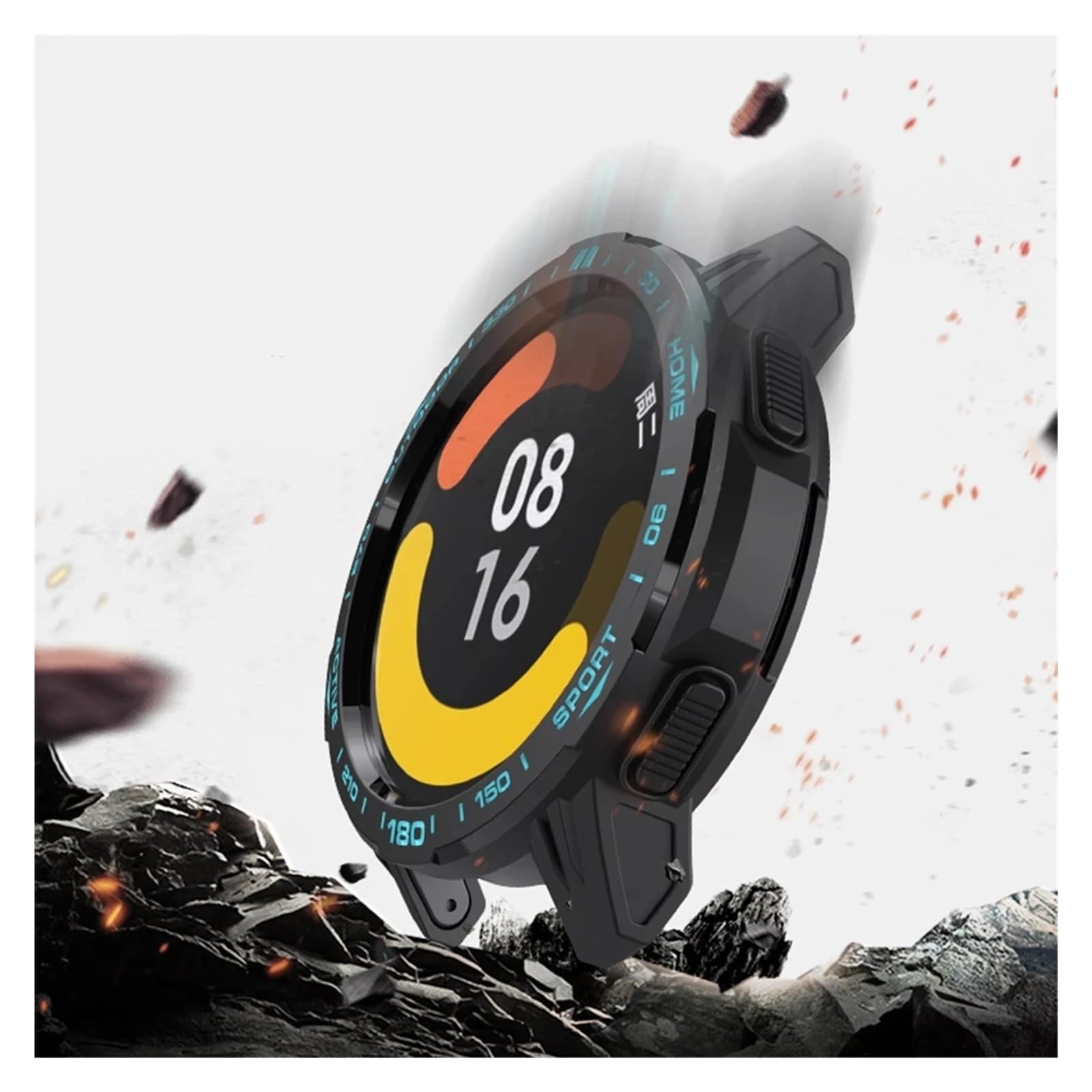Lot de coques et bracelets adaptés à Xiaomi Mi Watch Color 2, en TPU, accessoires de couverture, armure pare-chocs, adaptés à Mi Watch S1 Active