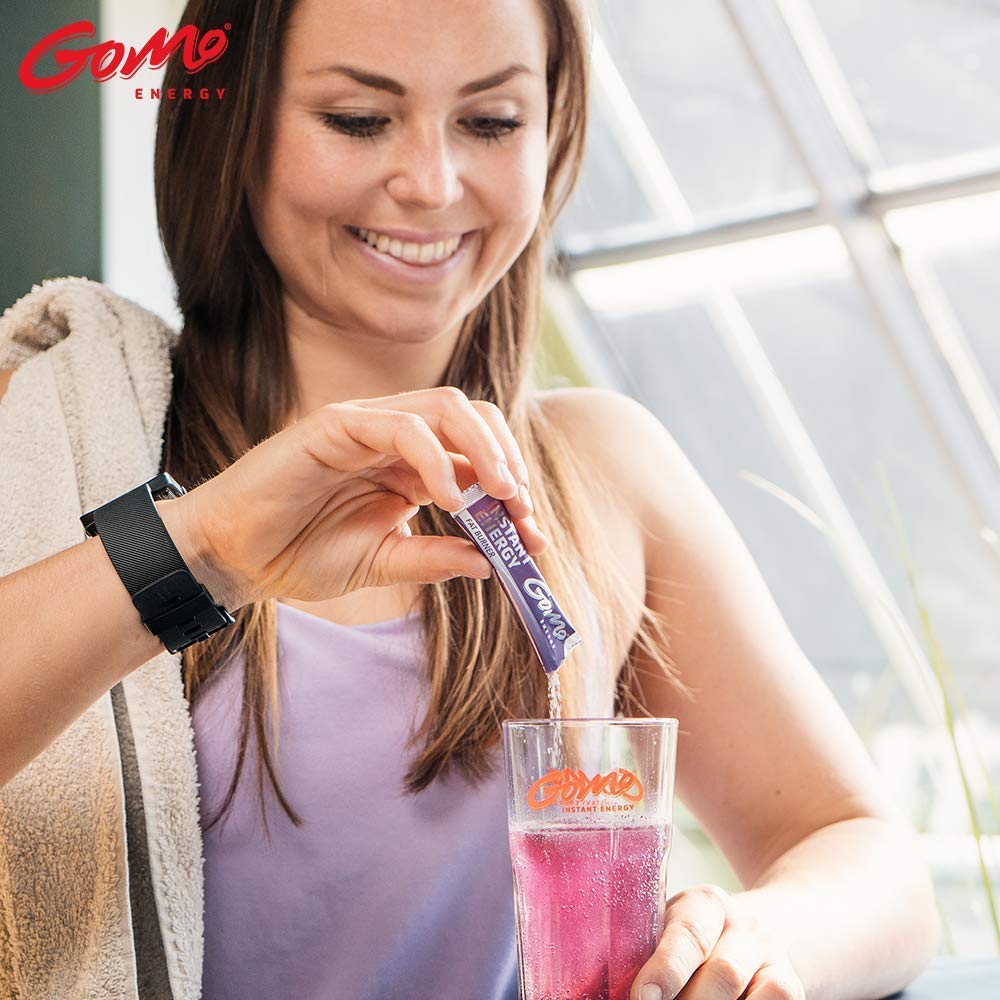 GoMo ENERGY® Bevanda Energetica del Metabolismo Senza Zucchero |+1500 mg L-Carnitina +200mg Acai +100mg Estratto di Tè Verde +70mg Caffeina + Vitamine │ Bevanda Termogenica | METABOLISER 100 porzioni
