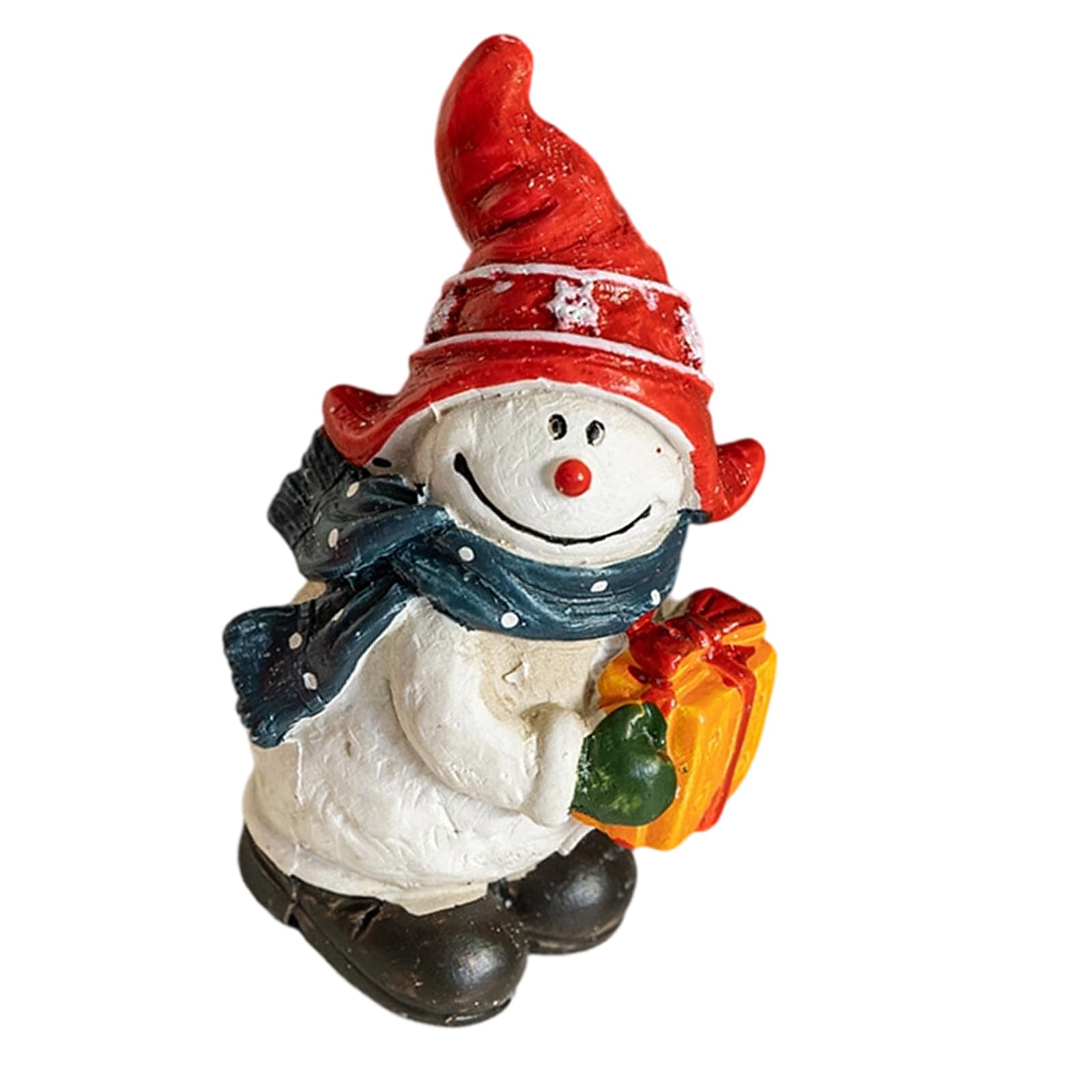 Hsioluted Resin Santa Clauses Statues Christmas Standing Figurines Ornament for New Years Christmas Decorations Table Centerpieces Santa Clauses Statues Table Centerpieces