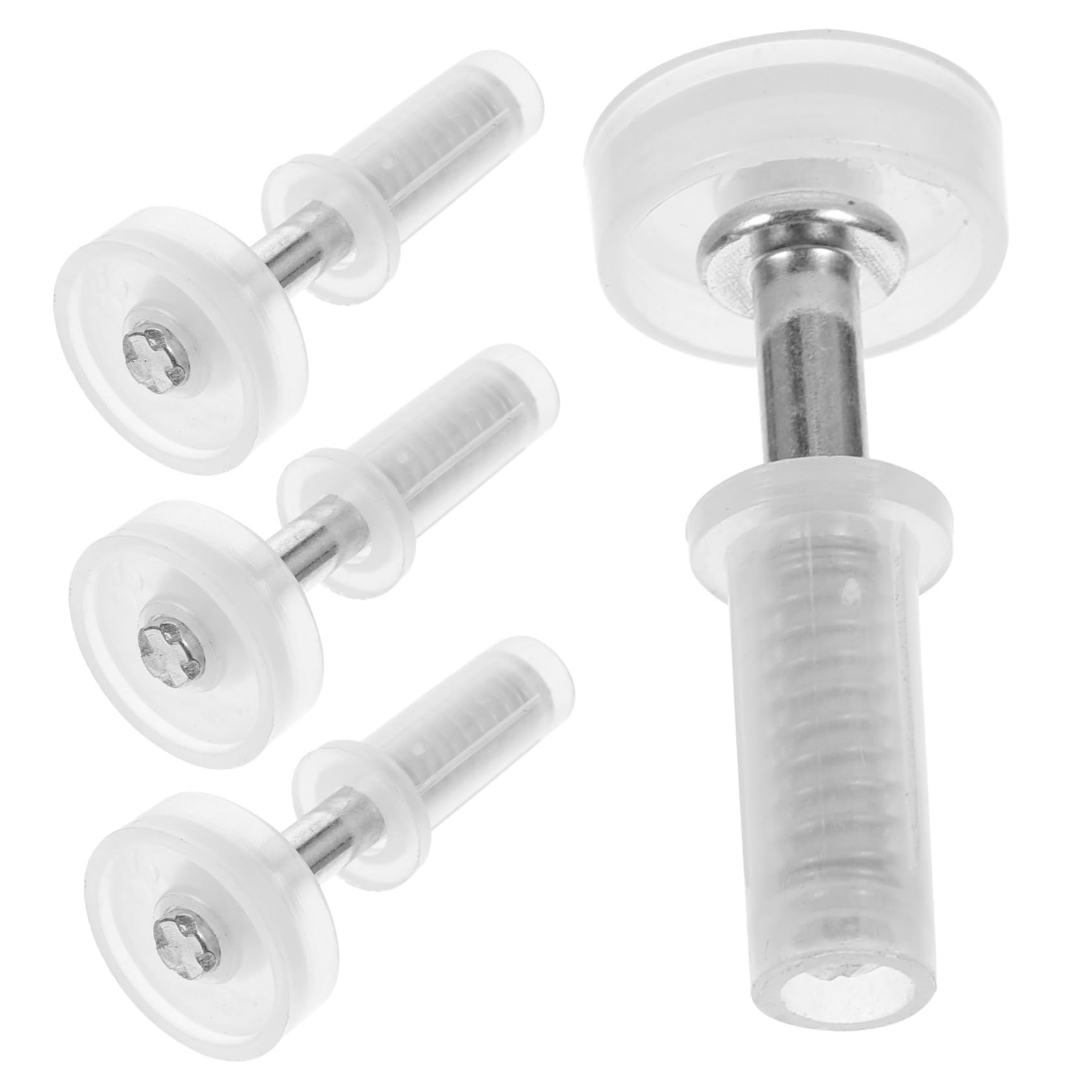 VILLCASE 4pcs Bifold Pivot Hinges for Sliding Doors Stainless Steel Hardware Easy Installation for Heavy Doors