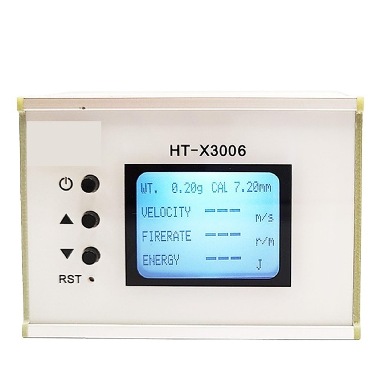 HT-X3005/X3006 Medidor de velocidad de disparo, medición de energía de la velocidad de la bola, cronógrafo, probador de balas con pantalla LCD retroiluminada(X3006(no WiFi))