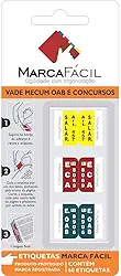 Etiquetas Vade Mecum OAB e Concursos Marca Fácil ..