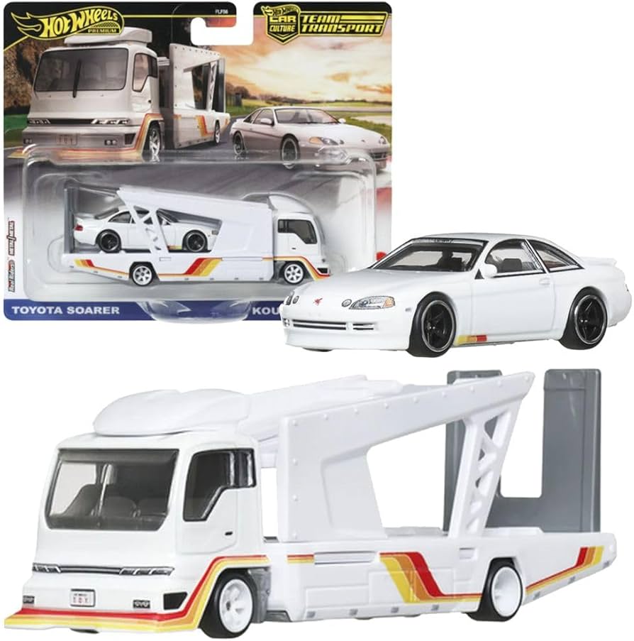 ミニカー Hotwheels FAST&FURIOUS TEAM TRANSPORT Hot Wheels Team Transport Set, Toy Race Car & Transporter Truck in