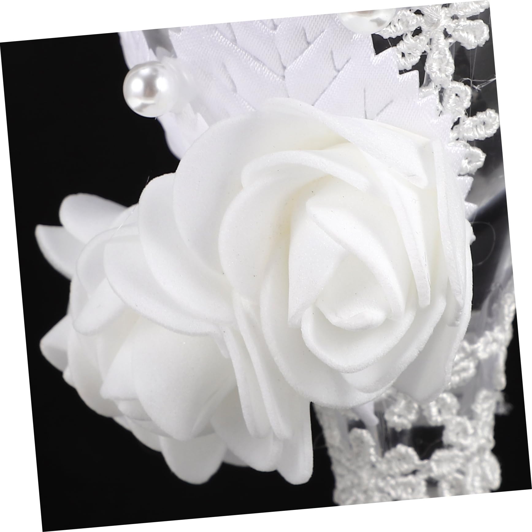 Amosfun Verres à Verres à vin de Mariage Fleur de Perle gobelets à vin romantiques pour Cadeau de Mariage fête de fian?ailles