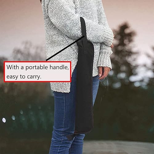 Miniatura 3 de Watris Veiyi Bolsa de baqueta, bolsa portátil para baqueta, bolsa para colgar de mazo de percusión, bolso de baqueta con asa (negro)