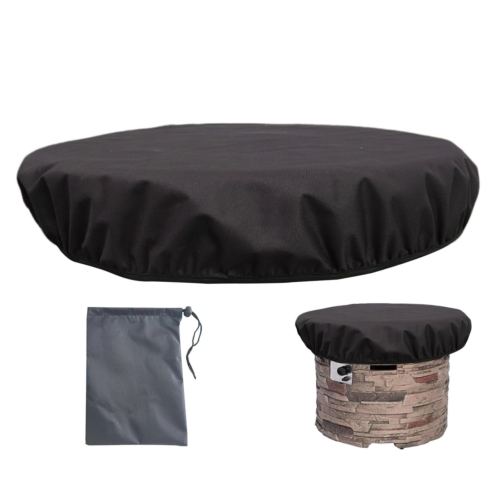 Housse de foyer imperméable carrée avec cordon réglable de protection