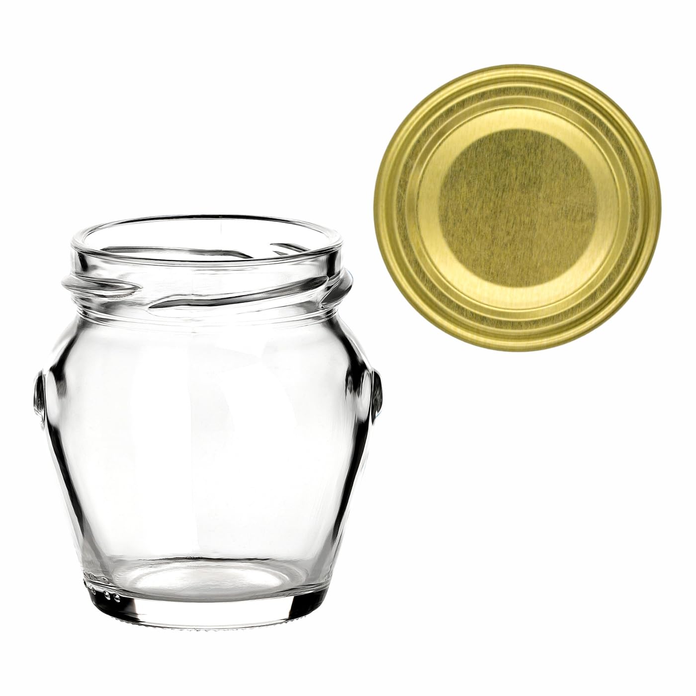 Gouveo 24x Einmachgläser 106ml Mit Henkel - Vorratsgläser Zum Einkochen