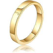 WFYOU 14K Gold Filled Rings for Women Non Tarnish Dainty Gold Initial Ring Stackable Gold Rings for Women Alphabet Letter Ring Wedding Bands Thin Thumb Pinky Stacking Rings Jewelry Gifts for Women
