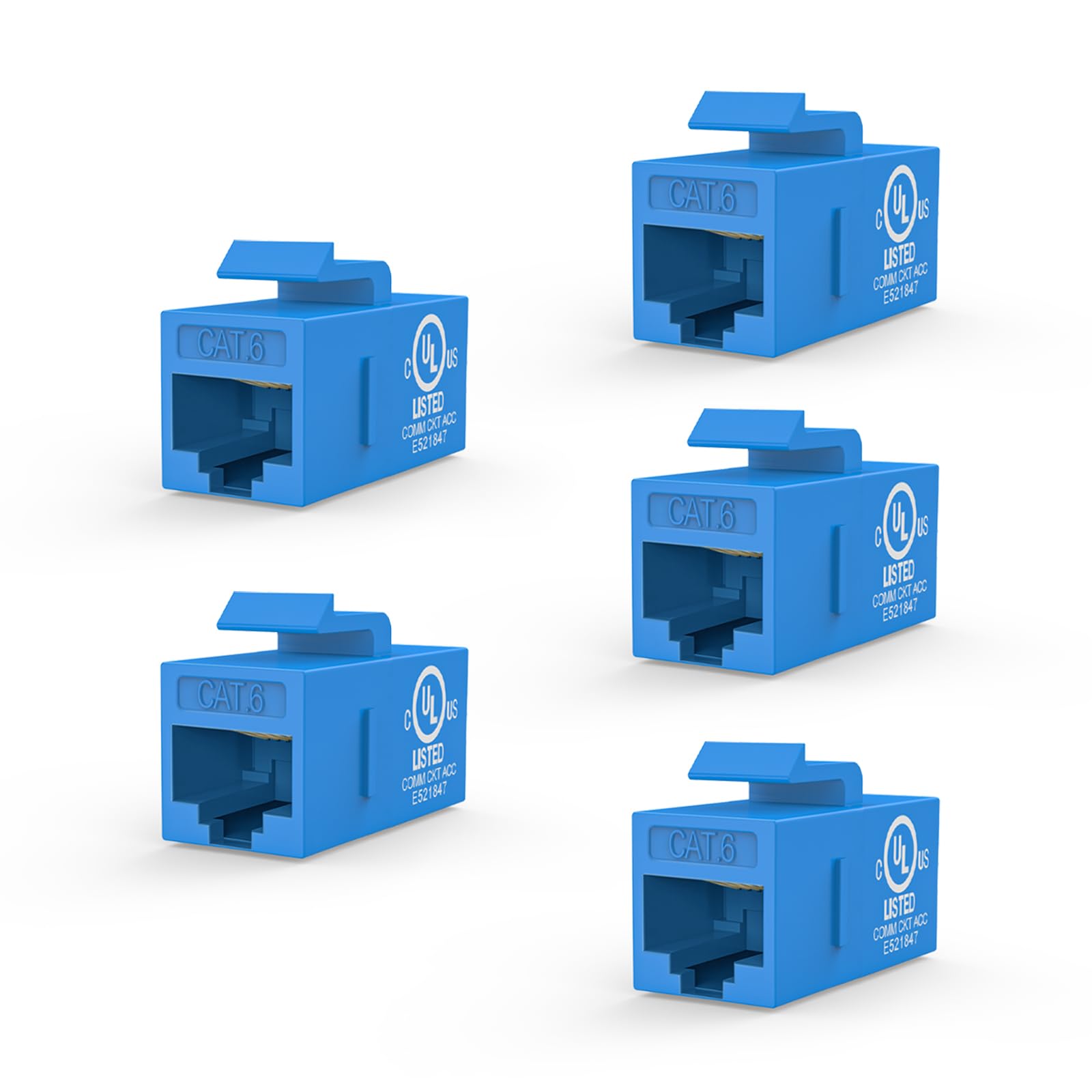 Amazon.com: VCE UL-Listed CAT6 Keystone Coupler 5-Pack, Ethernet