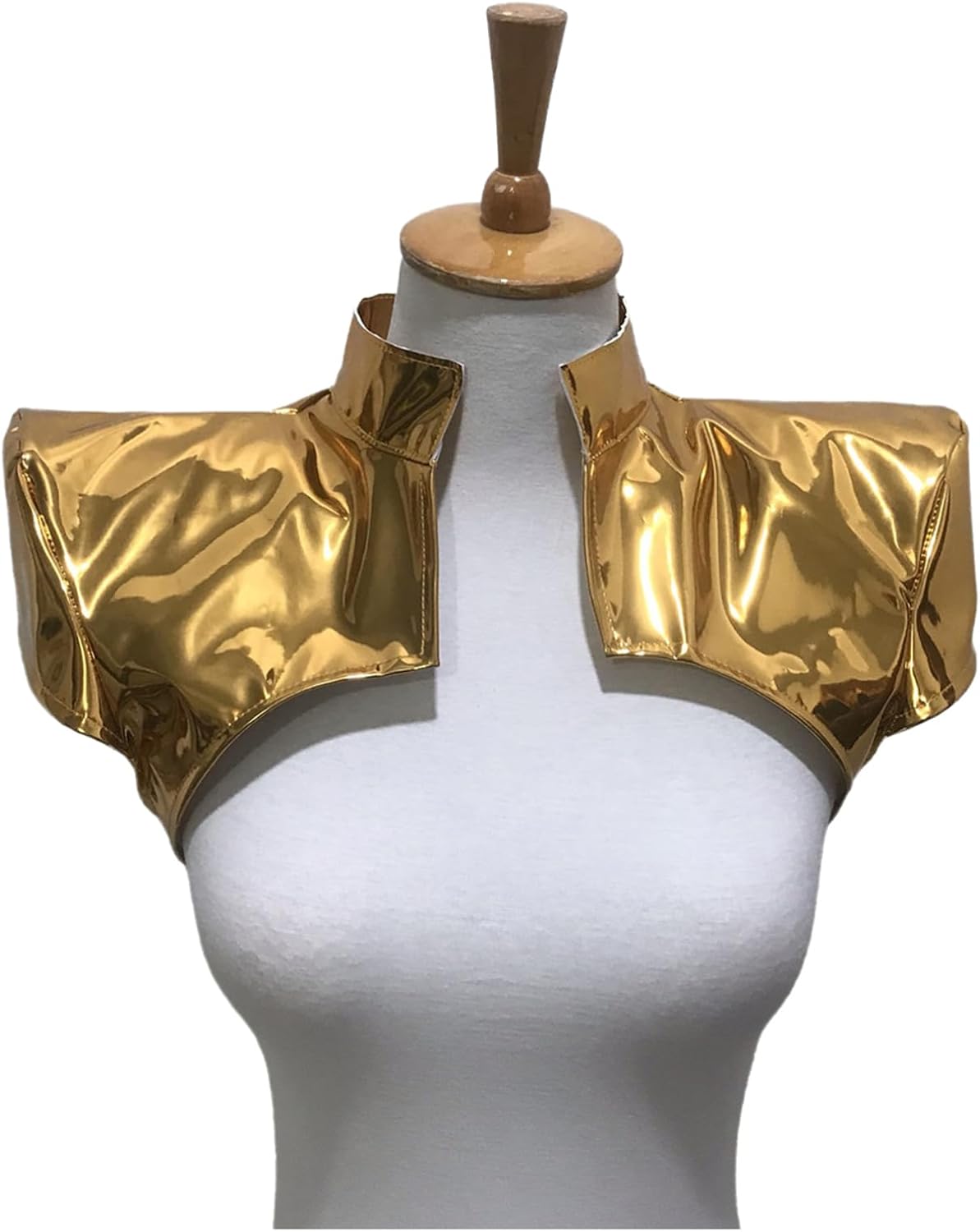 JEATHA Fluorescent Flying Shoulder Crop Top Nightclub Dancer Short Top Boleros for Women