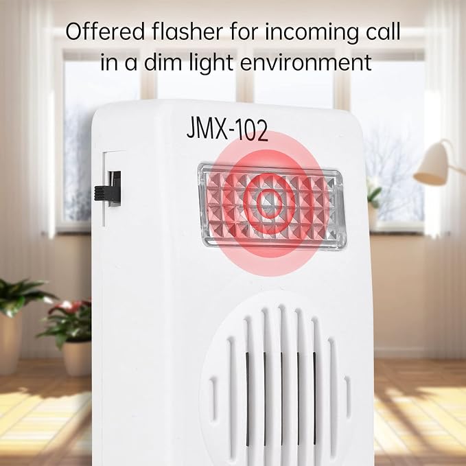 Teléfono con timbre luminoso para discapacitados auditivos miniatura 5