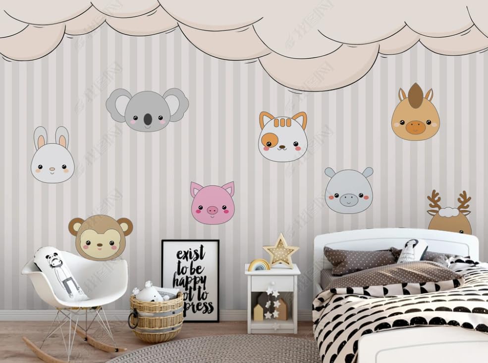 Papier peint intissé animal de dessin animé poster géant mural 200x140 cm - 2