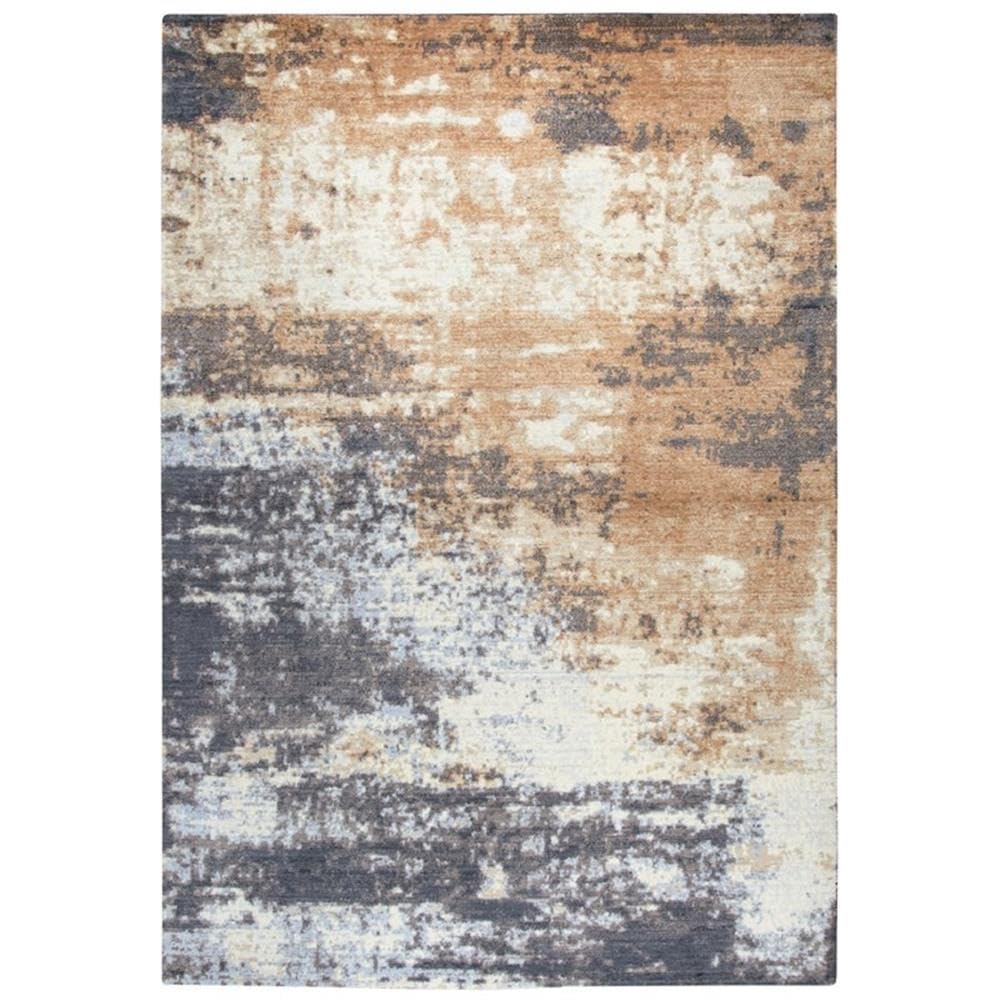 Rizzy Home Alora Decor Euphoria 9' x 12' Abstract Gray/Gray/Rust/Blue Hybrid Area Rug