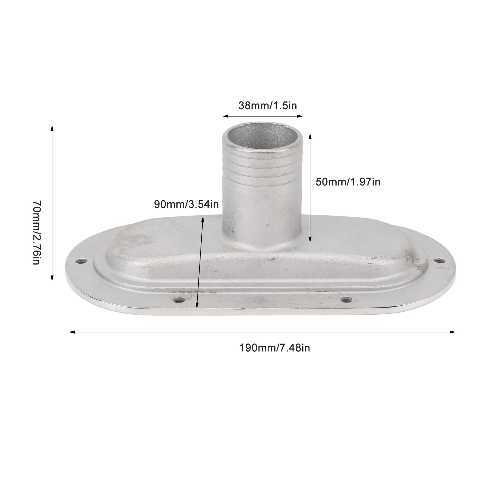 Marine Hardware Mooring Boat Cleat 316 Stainless Steel Mirror Polished
