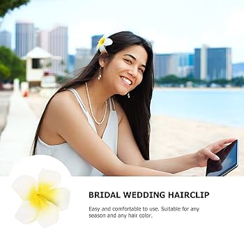 Amazon | PATKAW 4個セット プルメリア 造花 ハイビスカス 髪