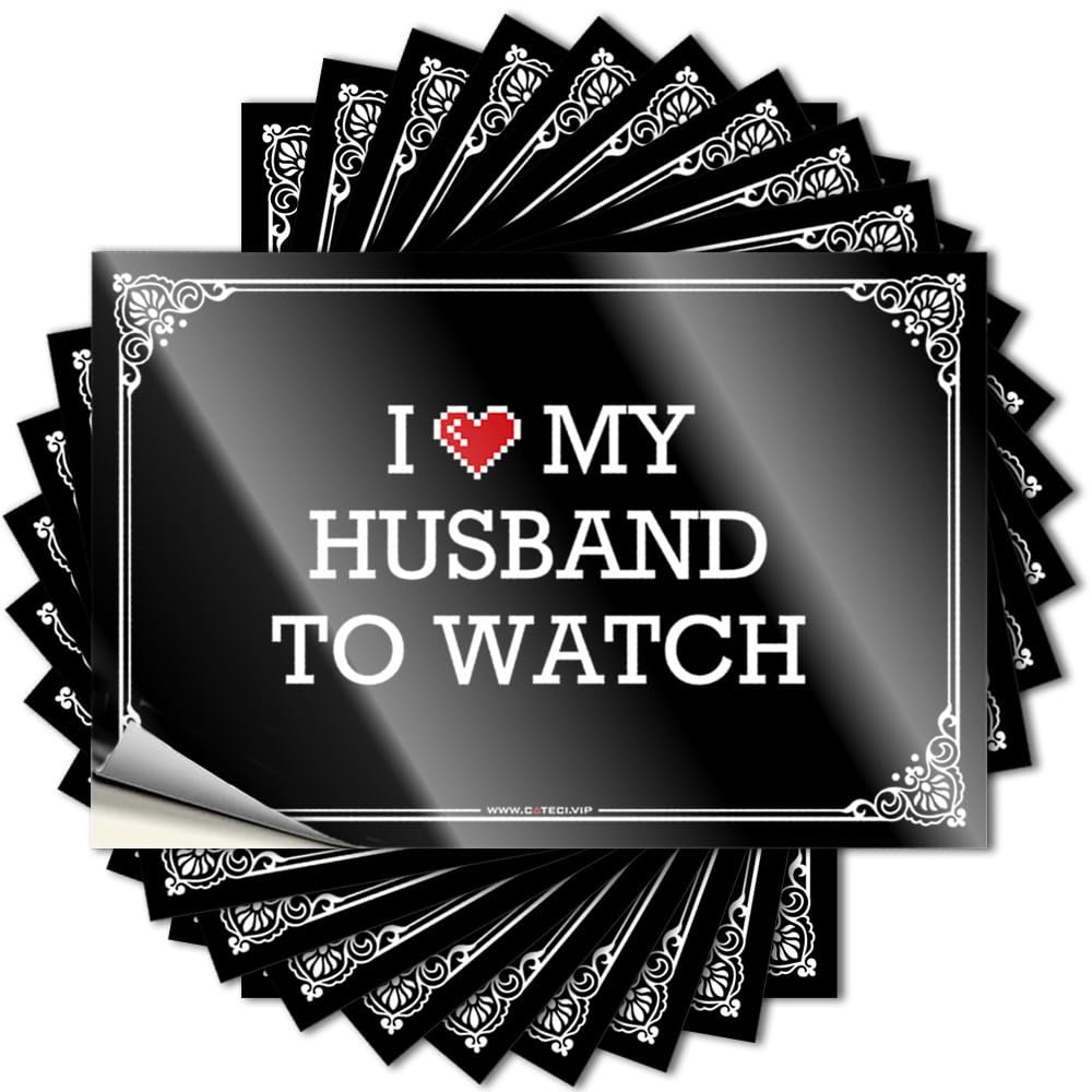 Fluffy, Decals Tumbler I Love My Husband to Watch | Spring Accessories(12X18CM)