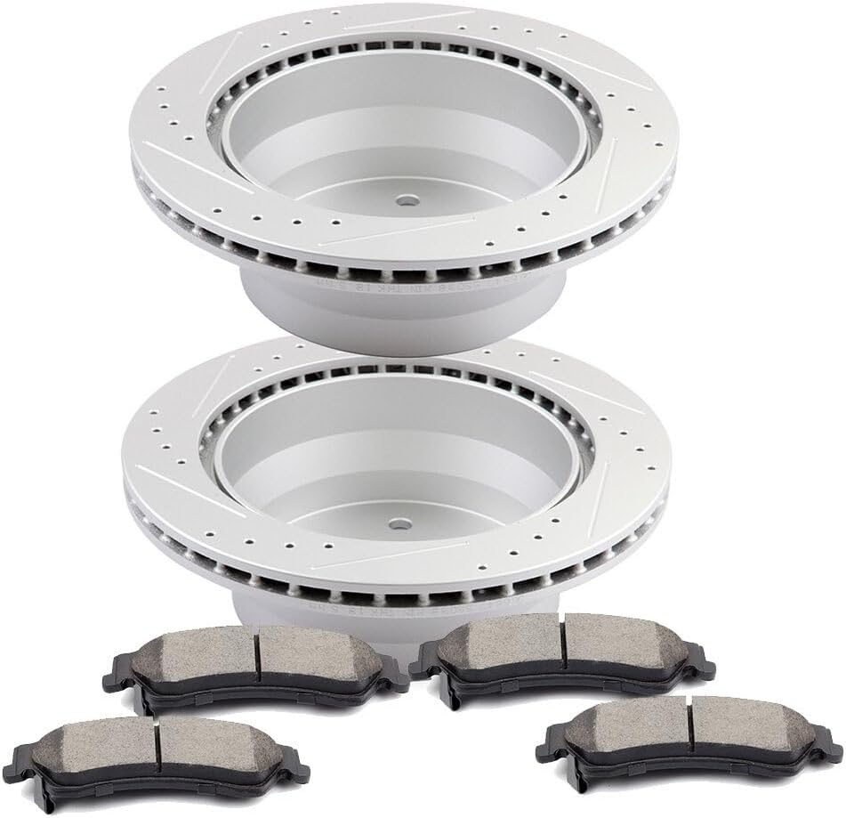 Disc Brake Kits - Rear 11.61" Brake Rotors and Pads Kits Compatible For Chevrolet Blazer,For Chevrolet S10,For GMC Jimmy,For GMC Sonoma,For Isuzu Hombre,For Oldsmobile Bravada
