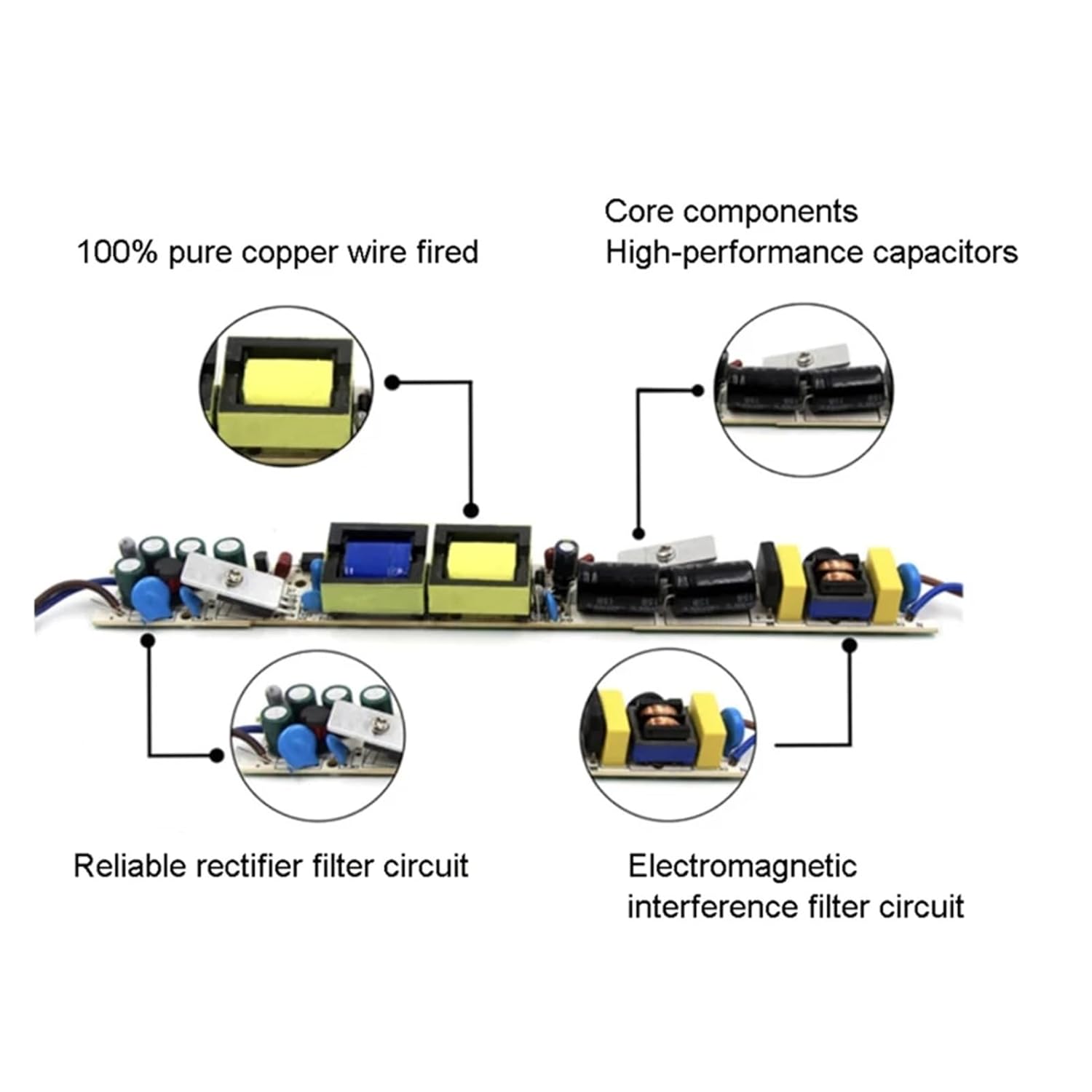 Waterproof Constant Voltage LED Power Supply AC100-265V to DC12V for Strip and Spotlight Lighting Sealed Driver(36W)