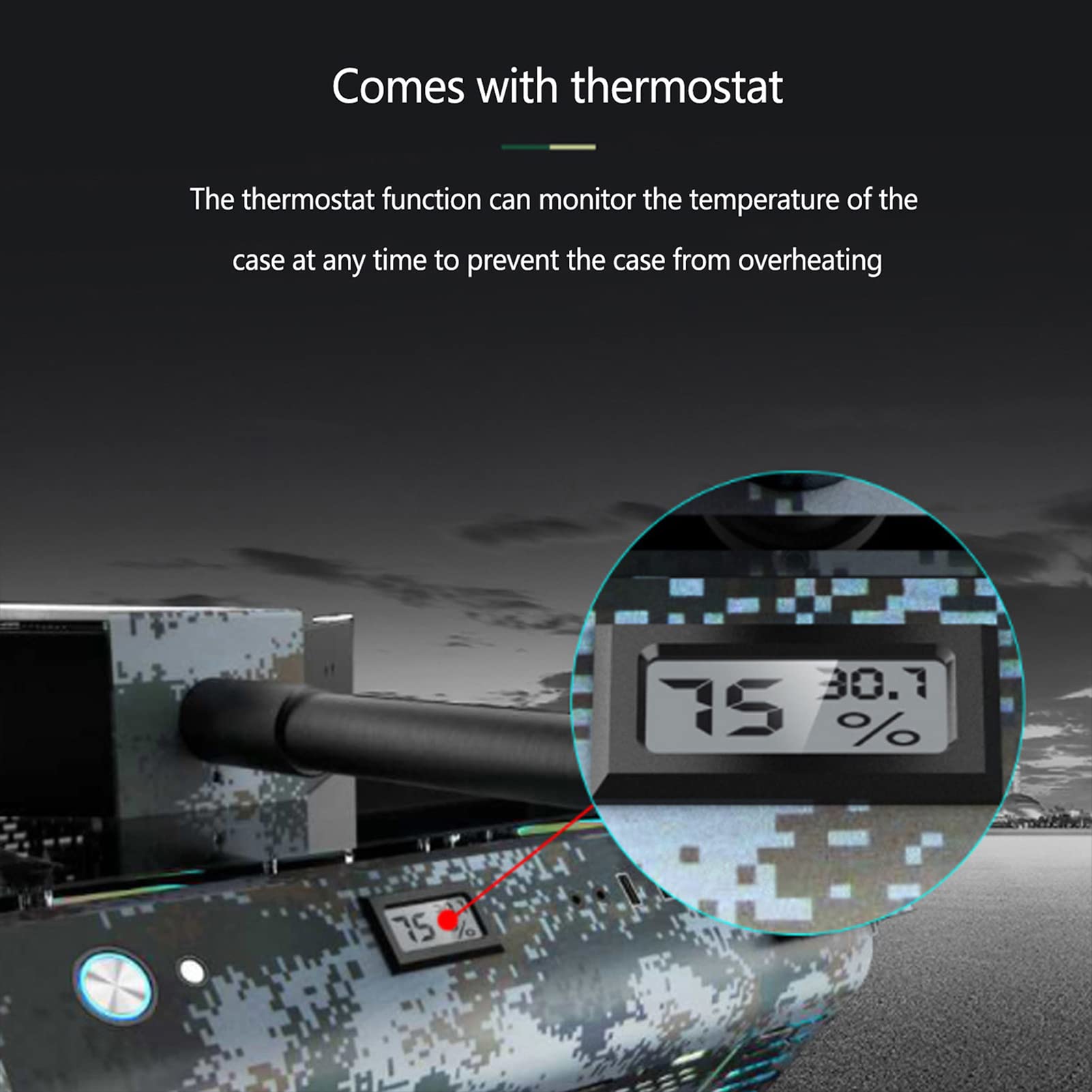 Buy EEKBNEJQ Tank Computer Case Gaming Tank Pc case MidTower ATX Case