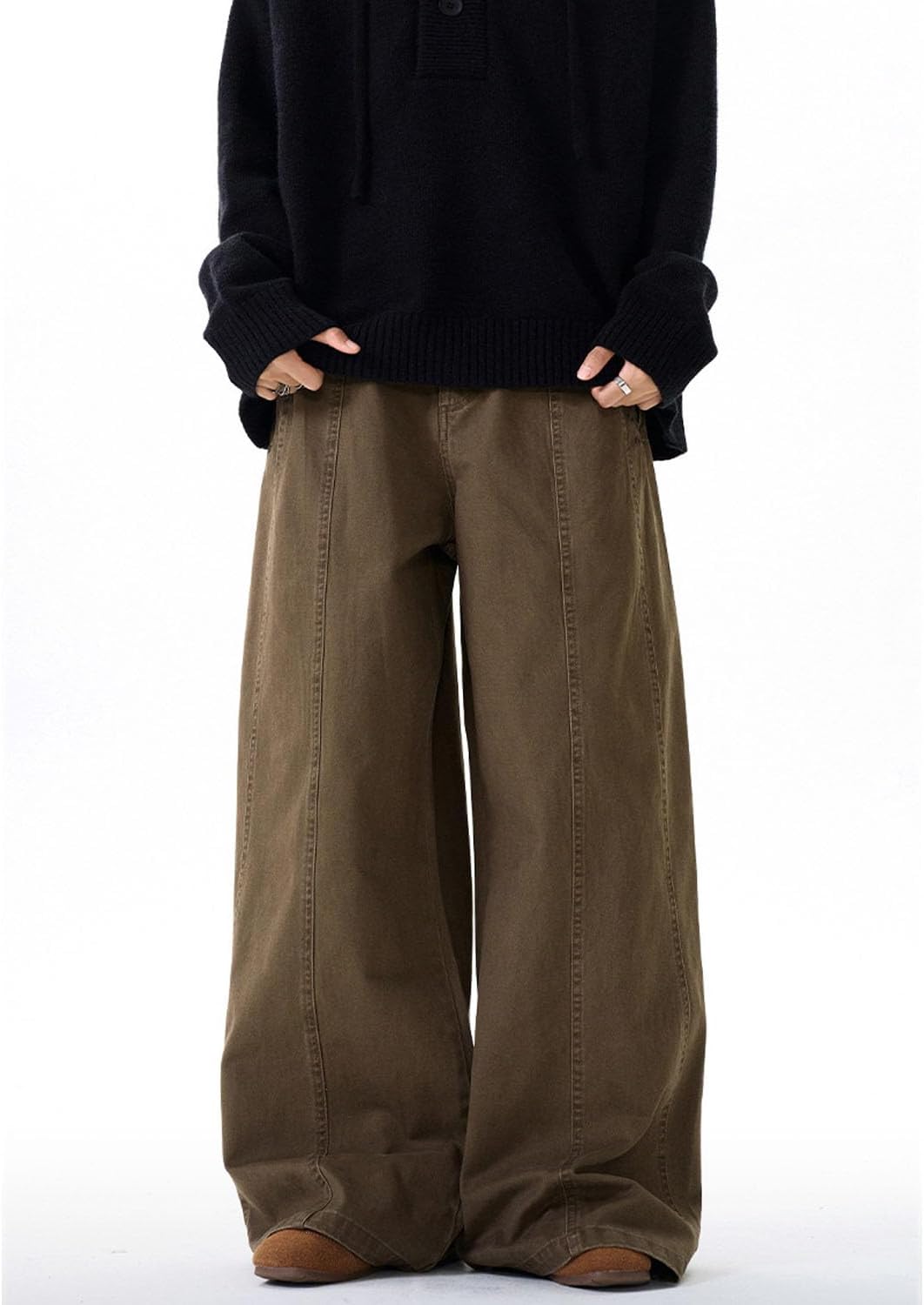 Men's Baggy Jeans Y2K Streetwear Pants Wide Leg Hip Hop Extra Loose Fit Skater Denim Long Casual Trousers - Image 6