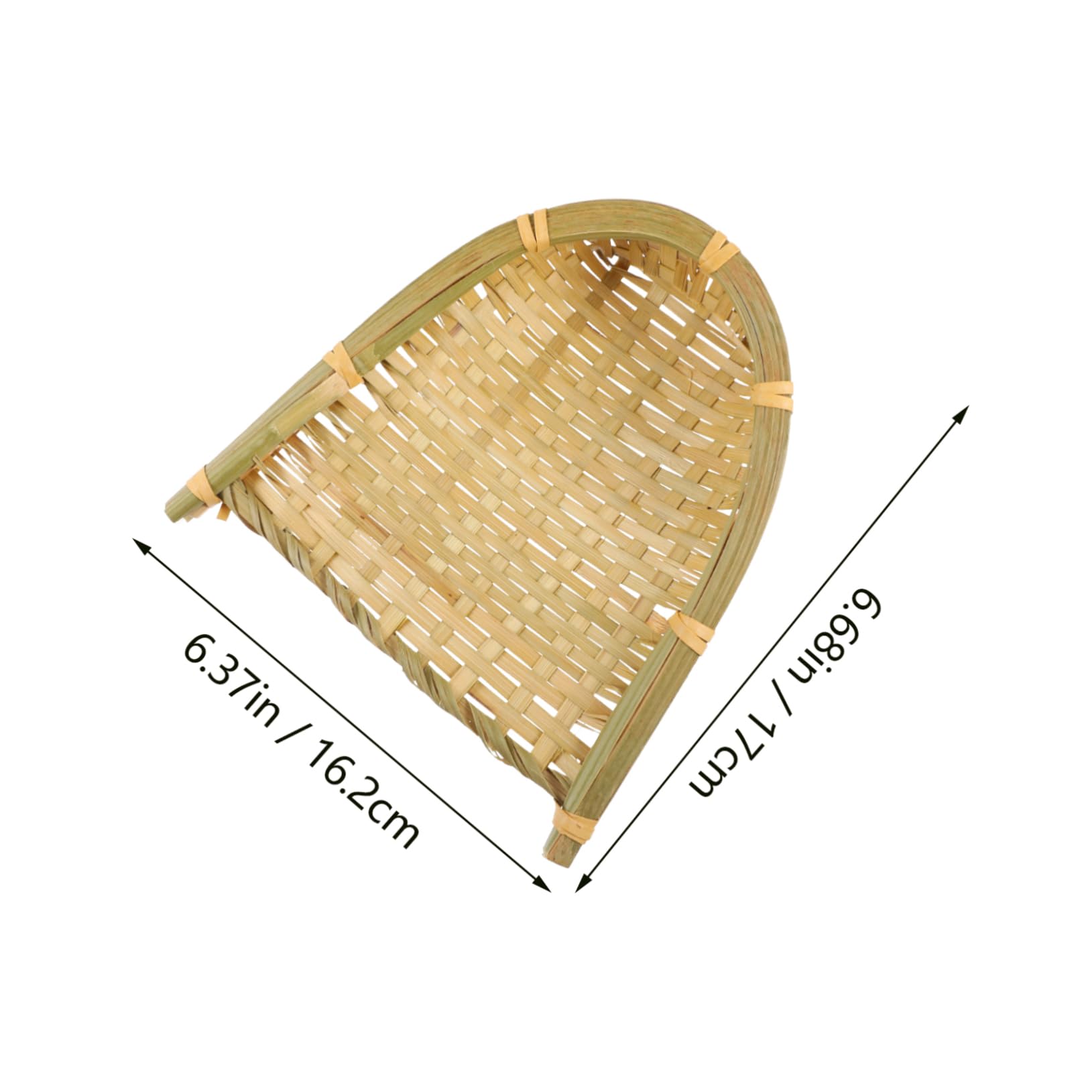 Cabilock 2Pcs Weaving Basket Snack Storage Trays for Picnic Home Food Serving Compact Design for Candy Bread Easy to Clean Reusable Baskets