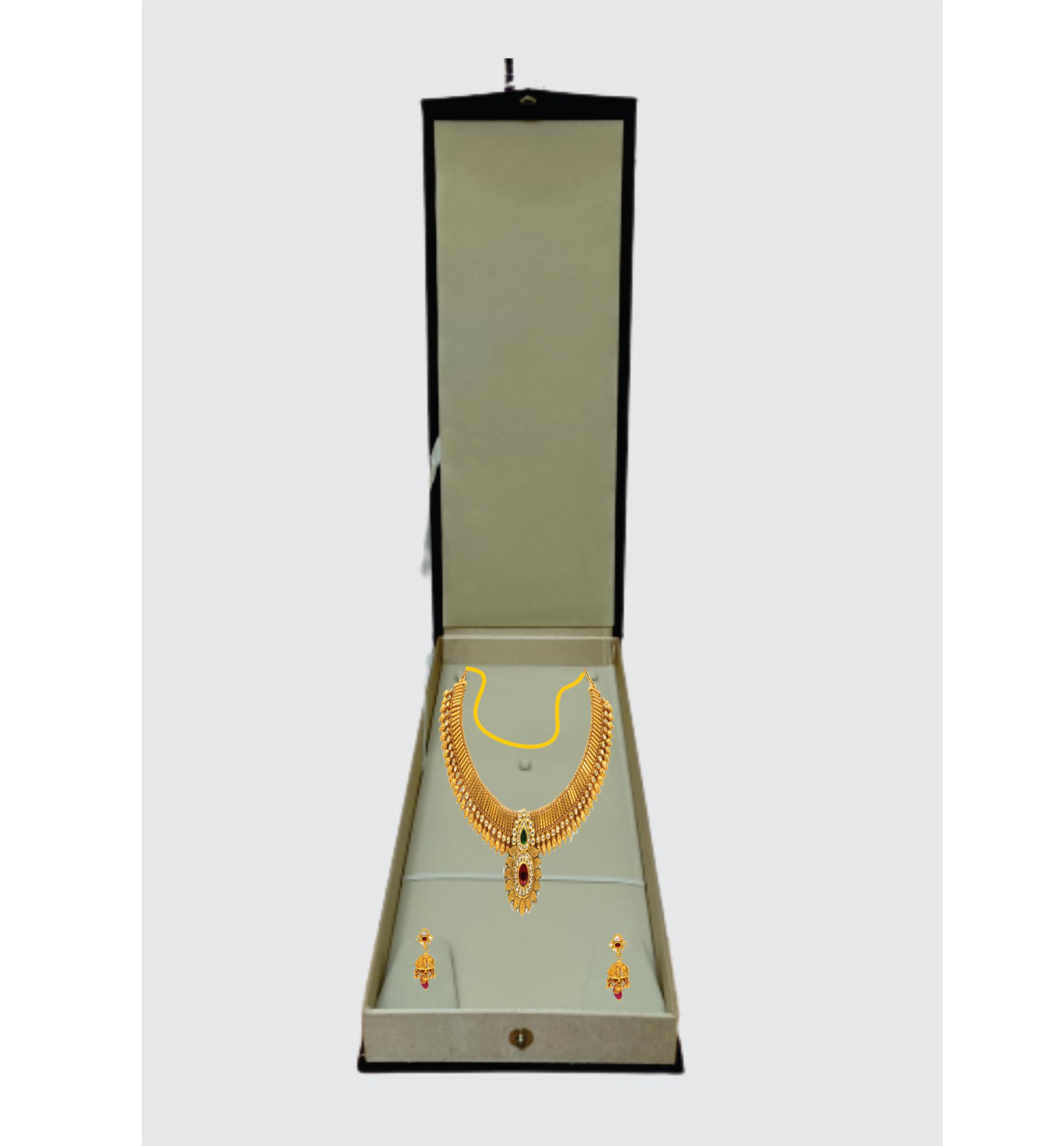 FALCON-ONE Satin Jewellery Box for Big Neklaces, Chains and Earring Storage for Women and Girls |Jewellery Organizer Box | Jewellery Gift Box | Size(15×6)| Pack of 1 | Purple Colour.