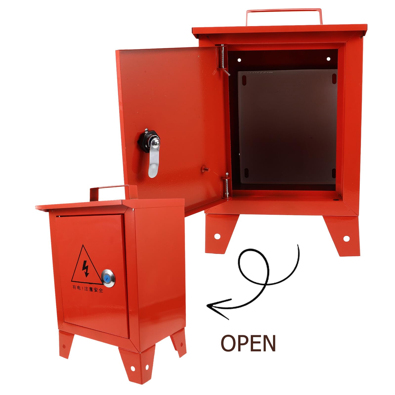 Tragbare Handbox aus Metall als Stromverteilerkasten für Werkstatt