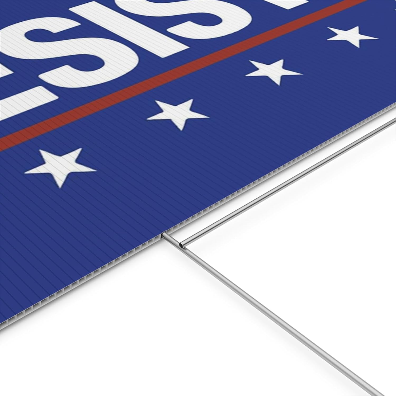 Resist Political Yard Sign – 24x18 Double Sided Lawn Sign with Stakes – Bold Message Design for Outdoor Display, with Stakes