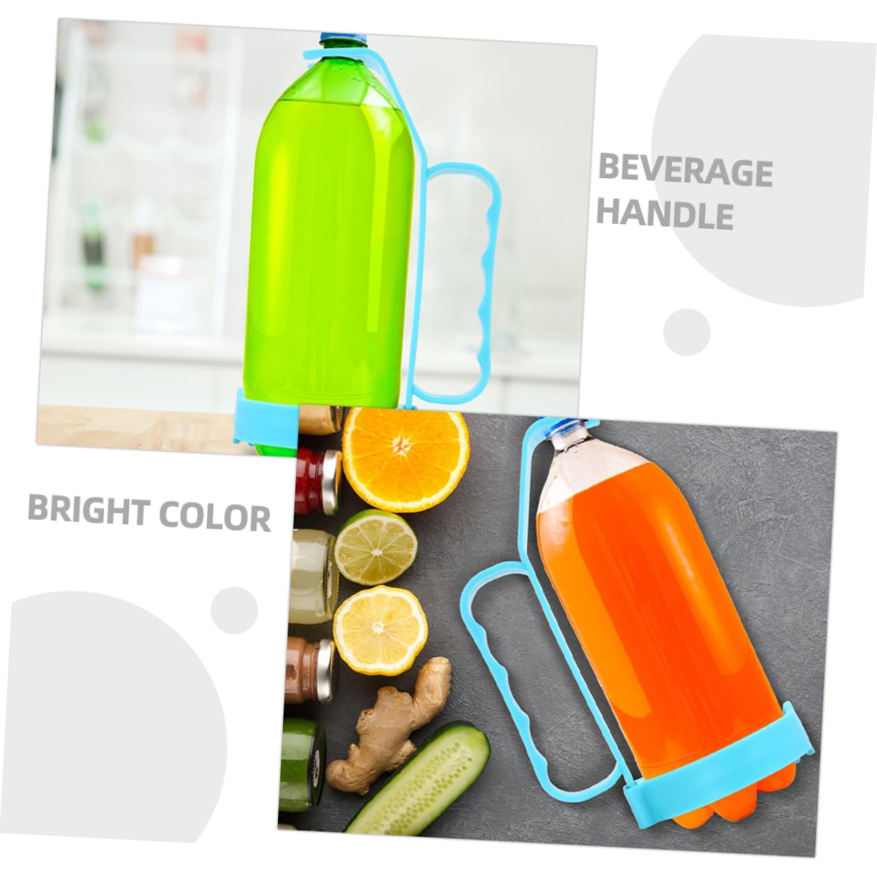 PRETYZOOM Kunststoff Flaschenträger 8 STK -Griff Getränketrägergriff Getränkestabilisierungsgriff Soda-flaschengriff Griff Zum Ausgießen Von Getränken Haltegriff Für Getränke -haltegriff Plastik