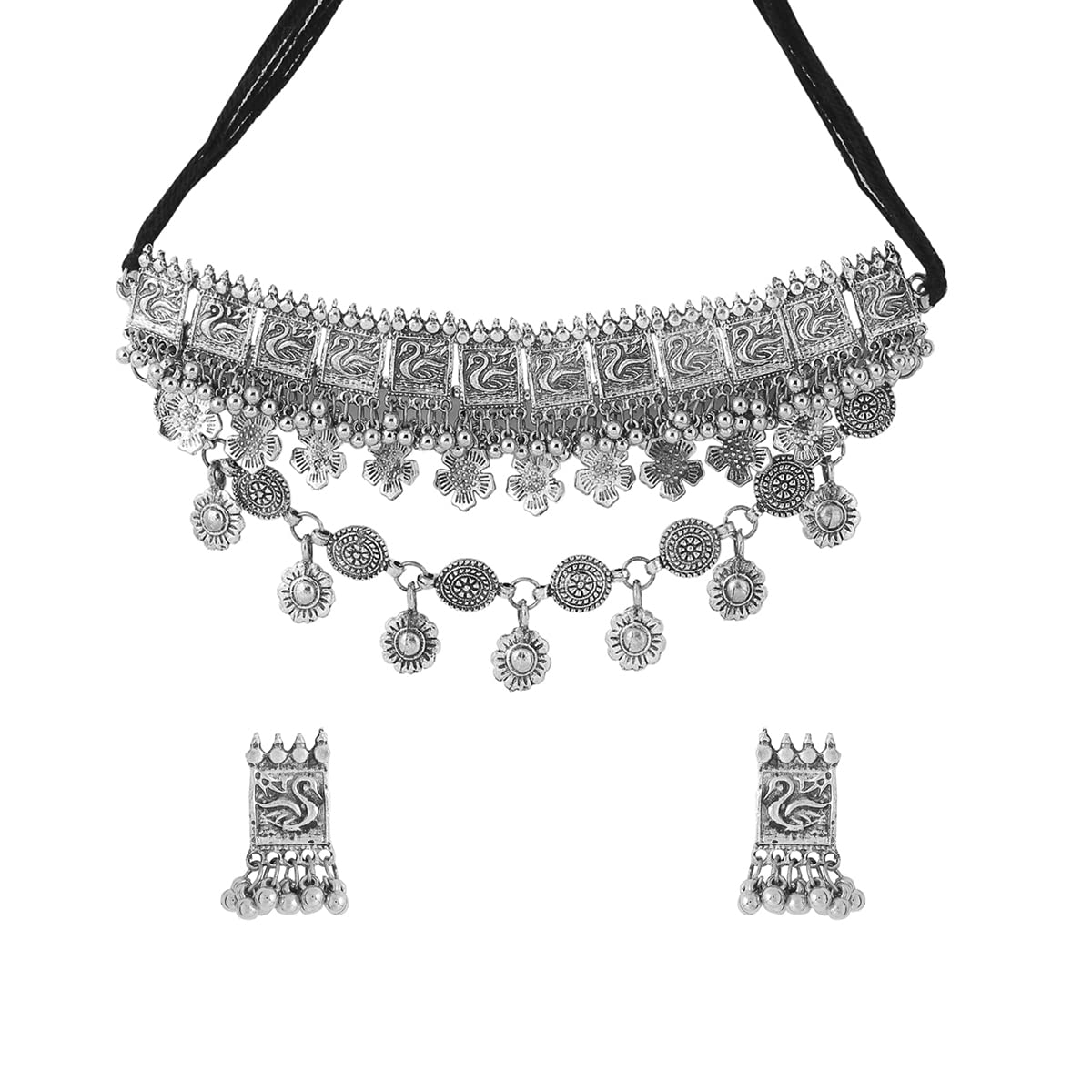 See full amazon price history chart for Yellow Chimes Jewellery Set for Women and Girls Silver Oxidised Jewellery Set | Swan Designed Choker Necklace Set for Women | Birthday Gift For Girls and Women Anniversary Gift for Wife Yellow Chimes Jewellery Set for Women and Girls Silver Oxidised Jewellery Set | Swan Designed Choker Necklace Set for Women | Birthday Gift For Girls and Women Anniversary Gift for Wife (B0BT7ZV3K1) Amazon Price History, Amazon Price Tracker