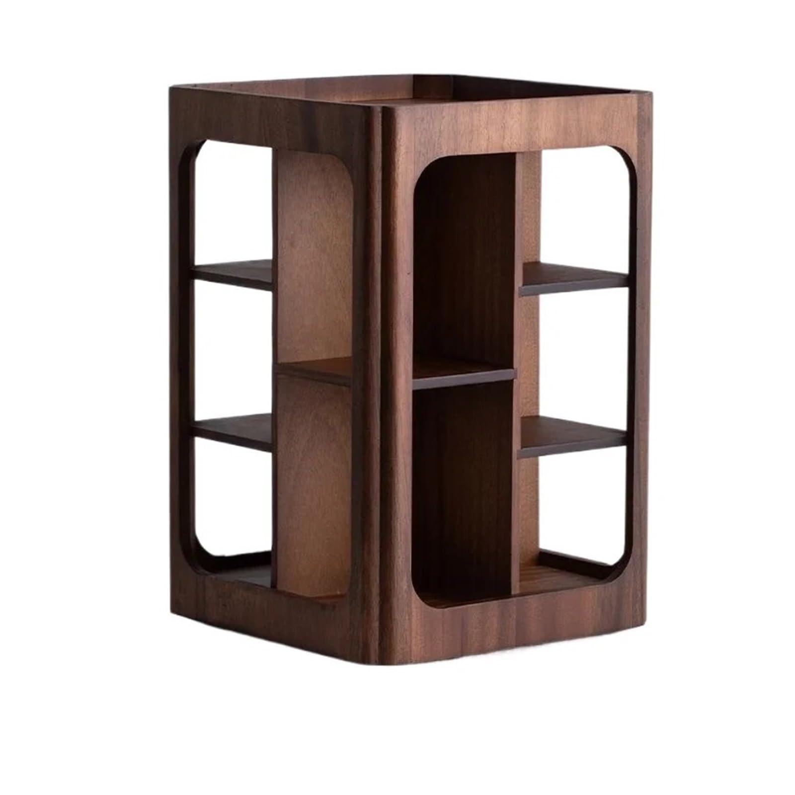 Support de rangement rotatif à 4 niveaux pour organisation de bureau de maison