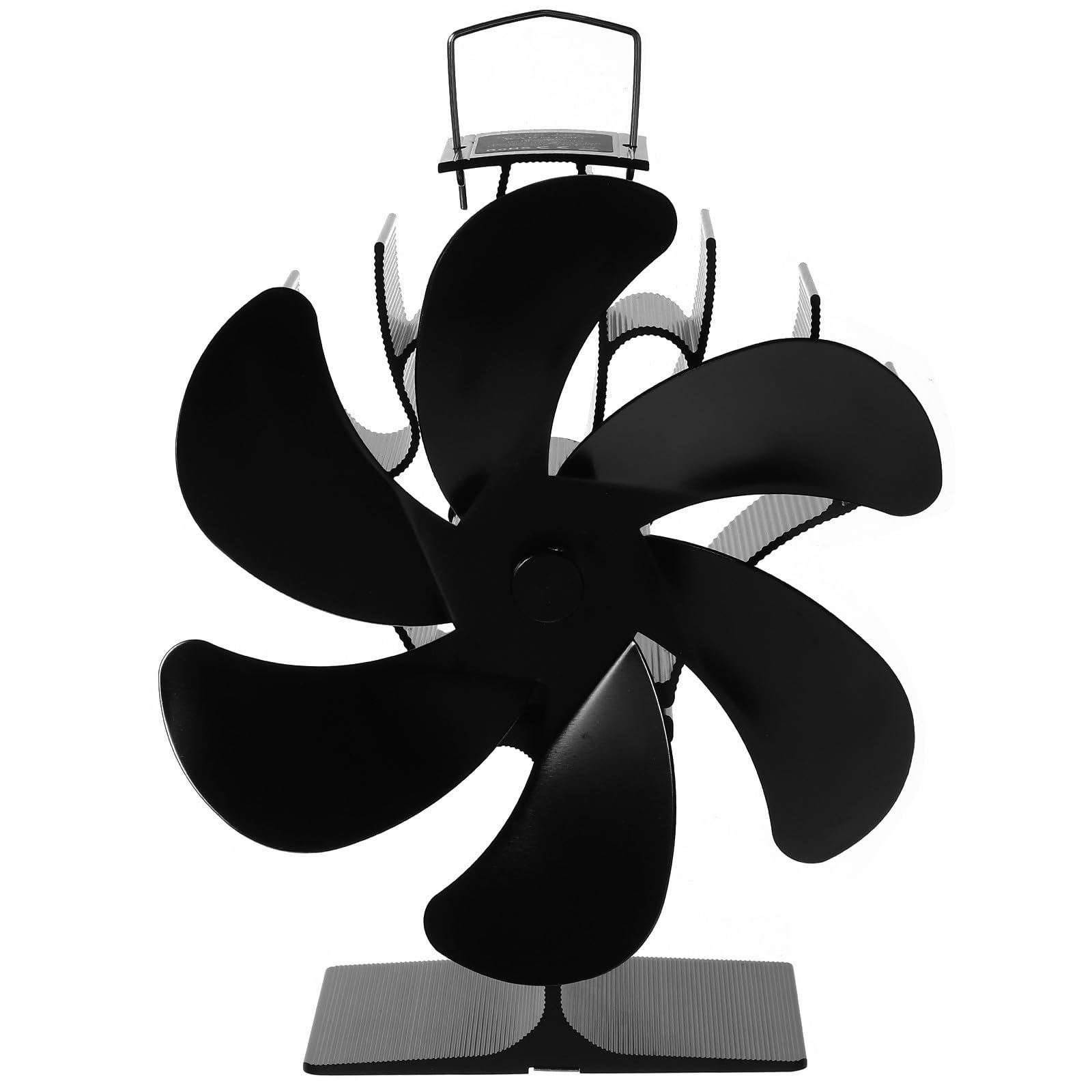 GALPADA Ventilatore per Stufa Legna Termoventilatore da Caminetto a 5 Pale in Lega di Alluminio, Silenzioso senza Elettricità, per Creare Un'atmosfera Estiva Confortevole