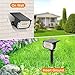 LANSOW Solar Spot Lights Outdoor, [8 Pack/76 LED] 2-in-1 Solar Landscape Spotlights, 3 Modes IP65 Waterproof Dusk to Dawn Solar Powered Flood Wall Lights for Outside Yard Garden Pathway(Warm White)