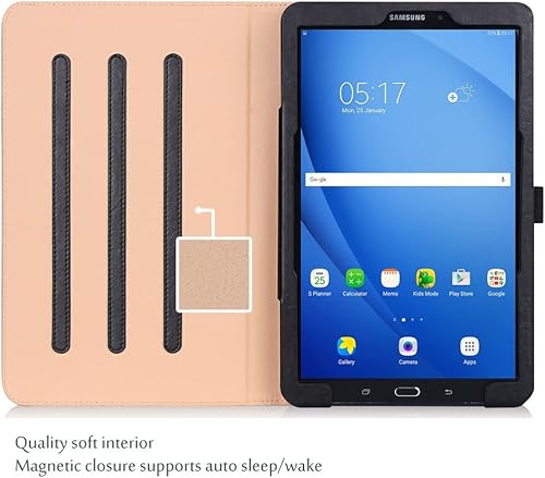 Miniatura 3 de Funda ProCase con soporte para Samsung Tab múltiples ángulos de visión y bolsillo para documentos y tarjetas Negro