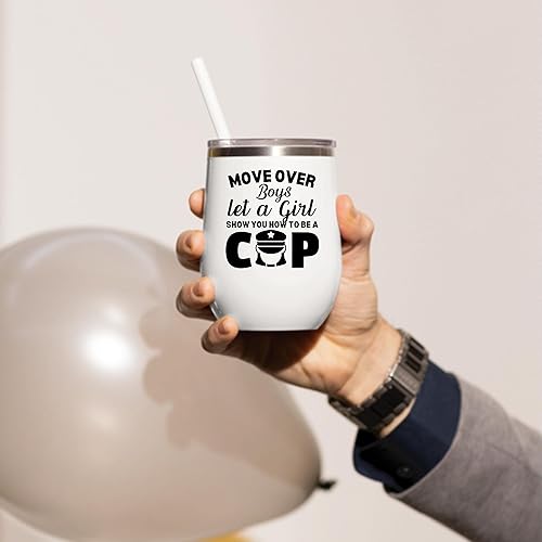 Miniatura 3 de Funny Woman Cop Coffee Mugs Female Law Enforcement Mom Gift 12oz Wine Tumbler Cup