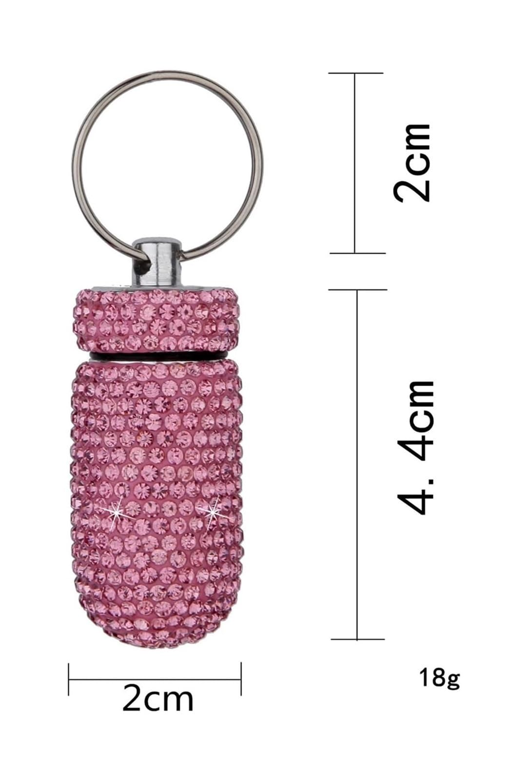 Llavero con estuche for pastillas, pastillero de aleación de aluminio, organizador portátil for tabletas de vitaminas y medicinas, pastillero colgante EDC de metal sin BPA (Size : 8 pcs)