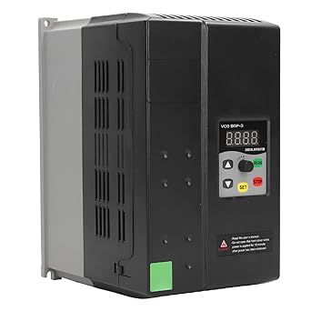 Variable Frequency Inverter, Digital Display Flame Retardant 3 Phase Variable Frequency Drive Complete Function for Motor (4.0kw)