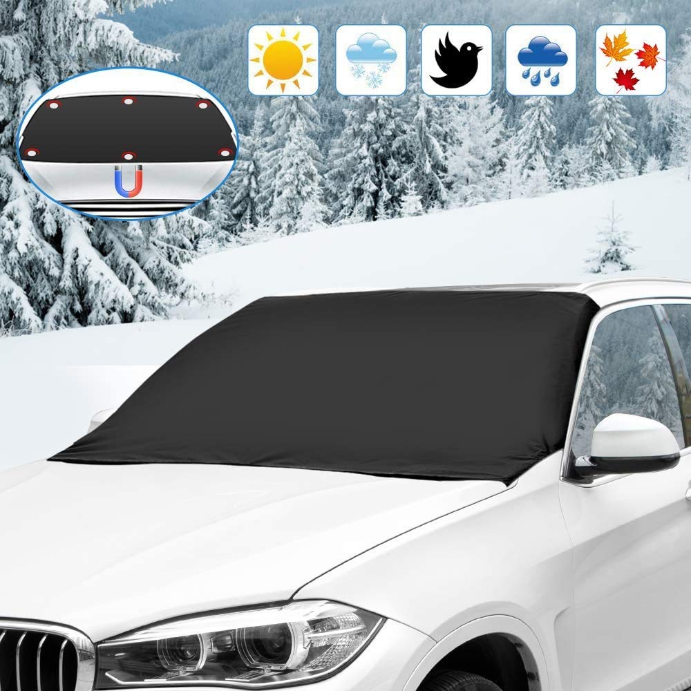 Frontscheibenabdeckung，Auto Windschutzscheiben Abdeckung，Für Die Gegen Schnee, EIS, Frost, Staub, Sonne.