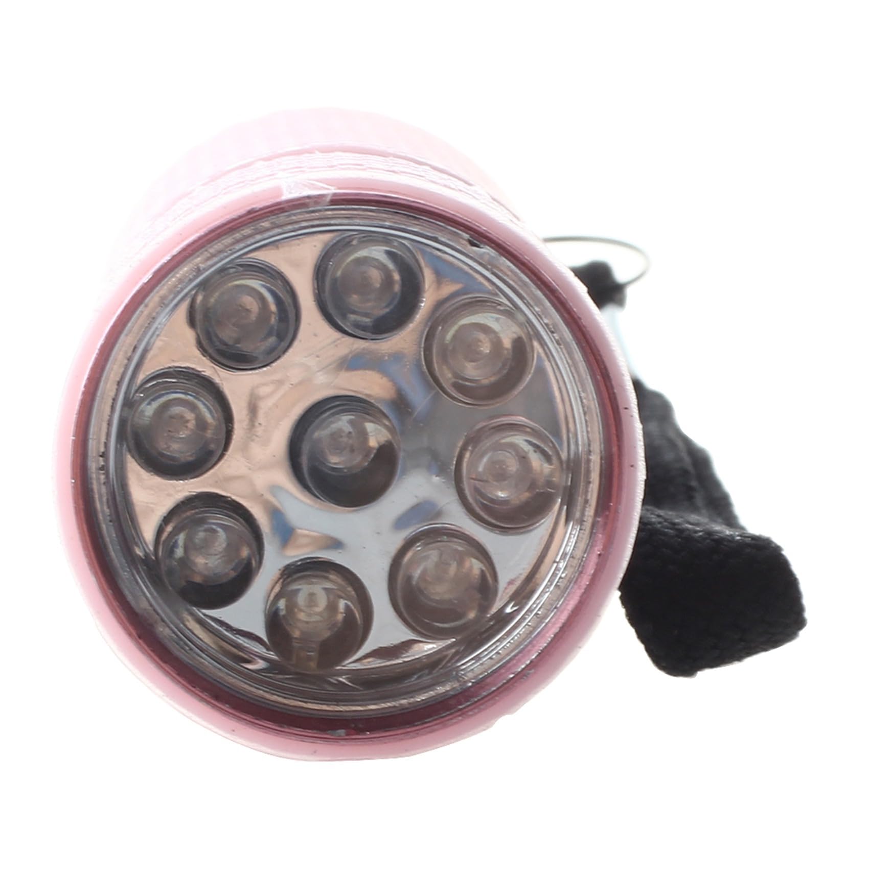 20X Outdoor Mini Rosa Gomma Rivestito 9-LED Torcia Torcia