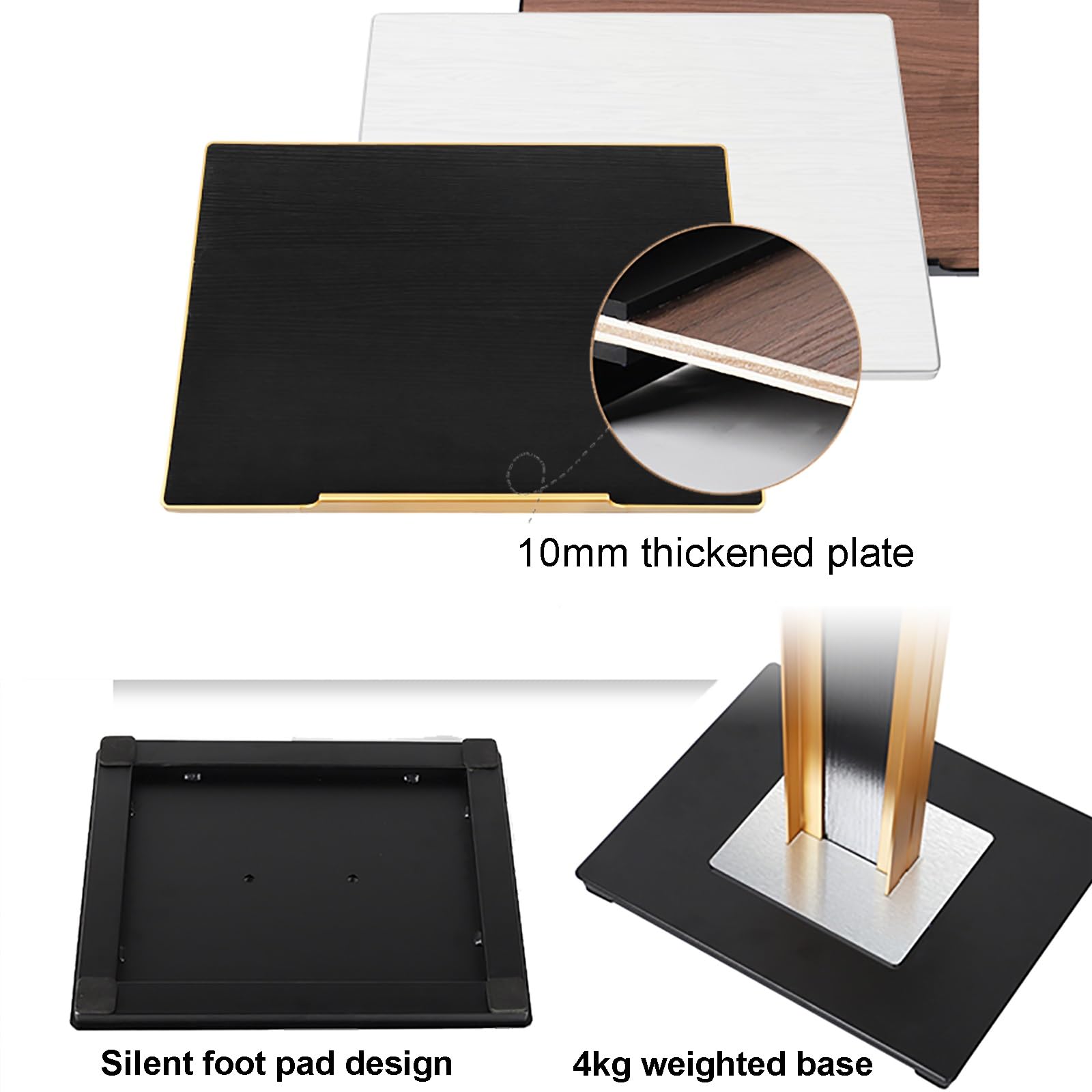 Soporte para carteles con clip extraíble y perforador, soporte para letreros de pie para anuncios en restaurantes, cafeterías y hoteles