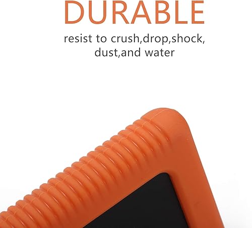 Miniatura 4 de FEISHUO Disco duro externo portátil USB 3.0 SATA HDD Storage  Carcasa de silicona para disco duro externo anticaídas, a prueba de golpes y lluvia,