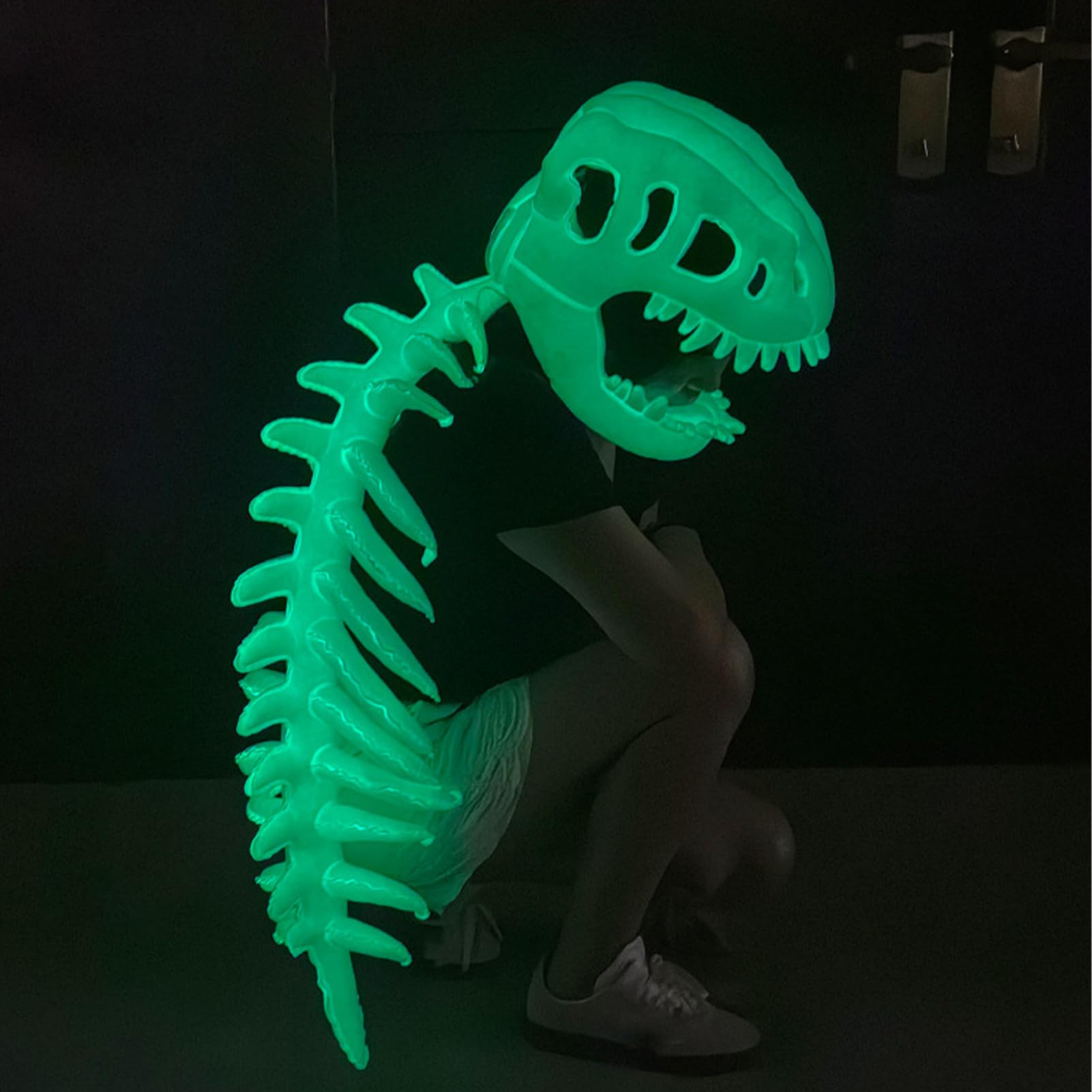 Kostium szkieletu dinozaura, przebranie ubrania | przebranie na imprezę, dla dzieci dorosłych twórcy treści wydarzenia tematyczne konwencje komiksowe nawiedzony dom maskarada