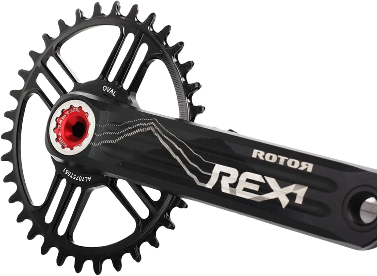 DJC Stone Oval Chainring for Rotor 30 mm REX1.1 REX2.1 3D+ XC2 3DF XC2 5mm Offset 30t 32t 34t 36t 38T Bike Narrow n Wide Chainwheel